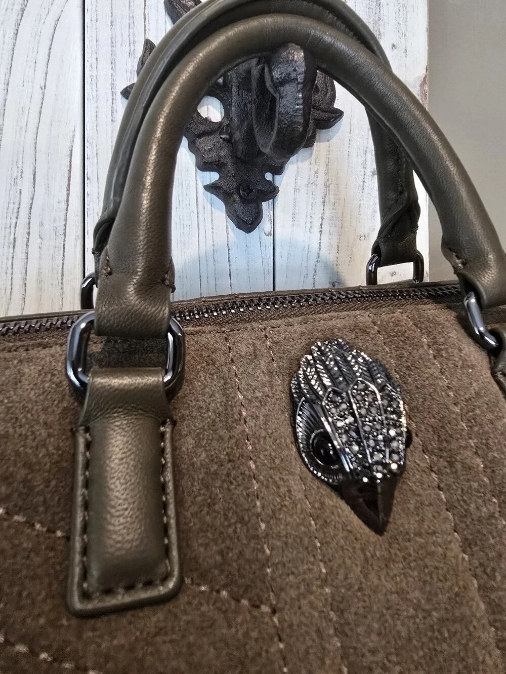 Kurt Geiger Quilted Barrel Bag